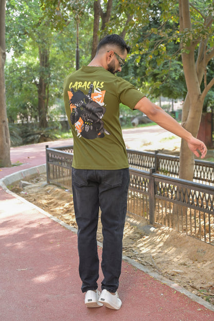 Caracals Olive Green T-shirt